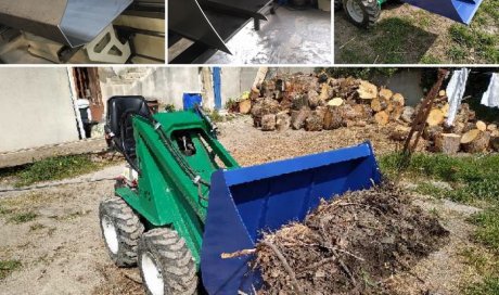 Fabrication de godet pour mini chargeuse - Pernes-les-Fontaines - Rémi Genoulaz Métallerie Soudure